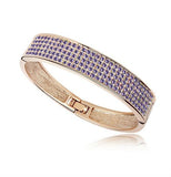Crystal Pave Bangle - Gold Plate - FREE Shipping