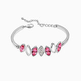 Crystal Diamonds Bracelet - Platinum Plate - FREE Shipping
