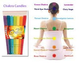 Chakra Body Energy Candles - 7 Colouful Scented Candles