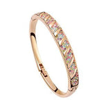 Crystal NEW Pave Bangle - Gold Plate - FREE Shipping