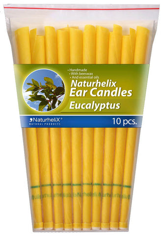 Ear Candles EUCALYPTUS Pack 10 - 5 Pairs - Colds and Flu - Organic