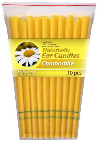 Ear Candles CHAMOMILE Pack 10 - 5 Pairs - Sleep and Digestion - Organic